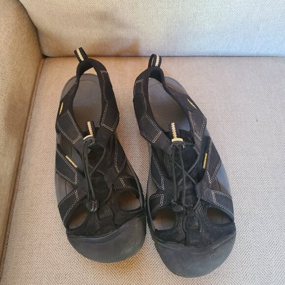 KEEN Venice H2 Hiking Sandals Men 10.5 Black All Terrain Sport Waterproof - Picture 7 of 12